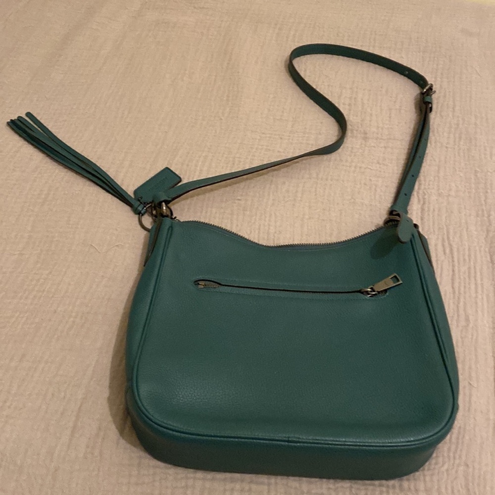 Coach Chaise green polished pebble leather bag . Very good condition - Picture 7 of 14